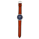 Fossil Men's Quartz Stainless Steel and Leather Three-Hand Watch