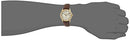 Timex Easy Reader 38mm Brown/Gold-Tone/Cream Leather Strap Watch