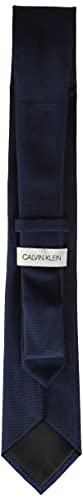 Calvin Klein Men's Silver Spun Solid Tie, Navy