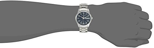Timex Men's South Street Sport 36mm Watch – Silver-Tone Case Blue Dial