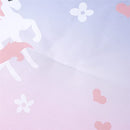 4-Piece Toddler Bedding Set - Ultra Soft Ombre Pink Blue Unicorn Print Heart Comforter Set