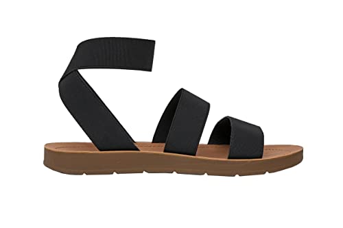 Women's Cushionaire Indego Stretch Sandal, Black 9