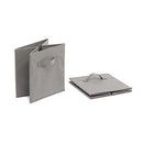 Collapsible Fabric Storage Cubes Organizer with Handles, Gray - Pack of 6