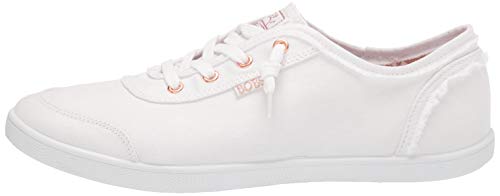 Skechers Womens Bobs B Cute Sneaker, White, 8 US