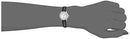 Timex Women's T2H331 Indiglo Leather Strap Watch, Black/Silver-Tone/White