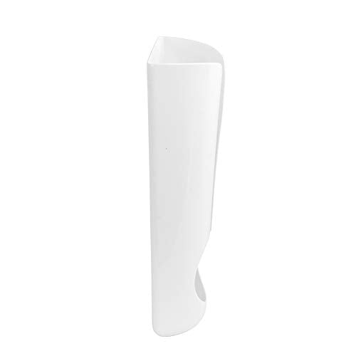 White Plastic Bag Holder, Wall Mount or Adhesive