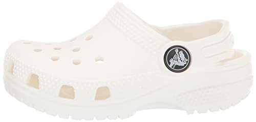 Crocs Kids' Classic Clog , White/White, 4 Big Kid