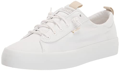 Keds Women's Core Kickback Canvas Sneaker, White, 9