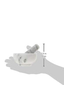Marble Mortar and Pestle, 3.75", White/Gray