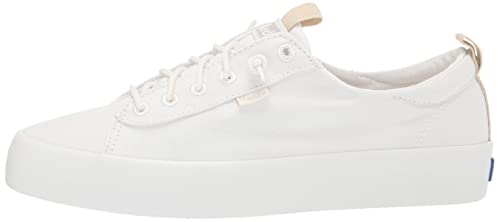 Keds Women's Core Kickback Canvas Sneaker, White, 9