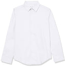 Boys' Big Long Sleeve Slim Fit Dress Shirt, Style with Buttoned Cuffs & Shirttail Hem