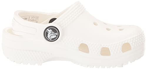 Crocs Kids' Classic Clog , White/White, 4 Big Kid