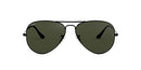 Classic Aviator Sunglasses Pilot, Black/G-15 Green, 58 mm