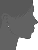 AGS Certified 14k White Gold Diamond with Screw Back and Post Stud Earrings