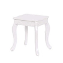 Pretend Play Kids Vanity Table and Chair Vanity Set with Mirror Makeup Dressing Table