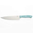 Oster Evansville 14 Piece Cutlery Set, Stainless Steel with Turquoise Handles -