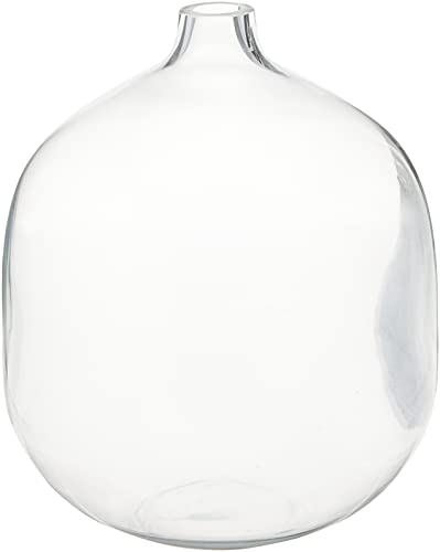 Bloomingville Stout Clear Glass Vase, 7" L x 7" W x 8.25" H