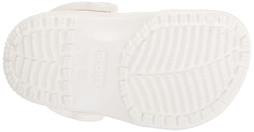 Crocs Kids' Classic Clog , White/White, 4 Big Kid