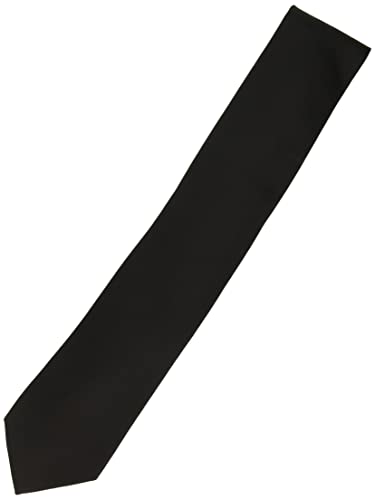 Calvin Klein Men's Black Tie, Black Solid, Regular