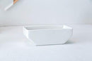 7" White Ceramic Wall Planters Vase and Copper,Drainage Hole with Bamboo Tray