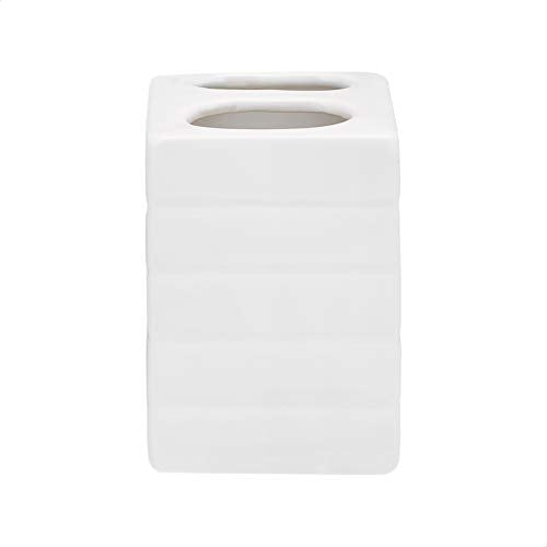 Amazon Basics 3-Piece Ceramic Bathroom Accessories Set - White
