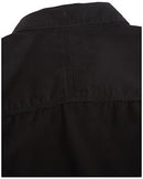 Men's Logger Twill Long Sleeve Workshirt, Black, Medium