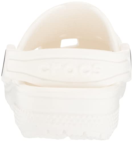 Crocs Kids' Classic Clog , White/White, 4 Big Kid