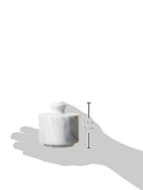 Marble Salt Cellar, White 3" x 3"
