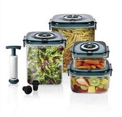 NuWave Flavor Lockers Food Storage System Vacum Containers - 11 Piece Set