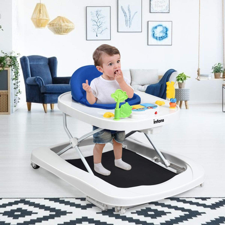 3-in-1 Foldable Adjustable Height Baby Walker Bouncer