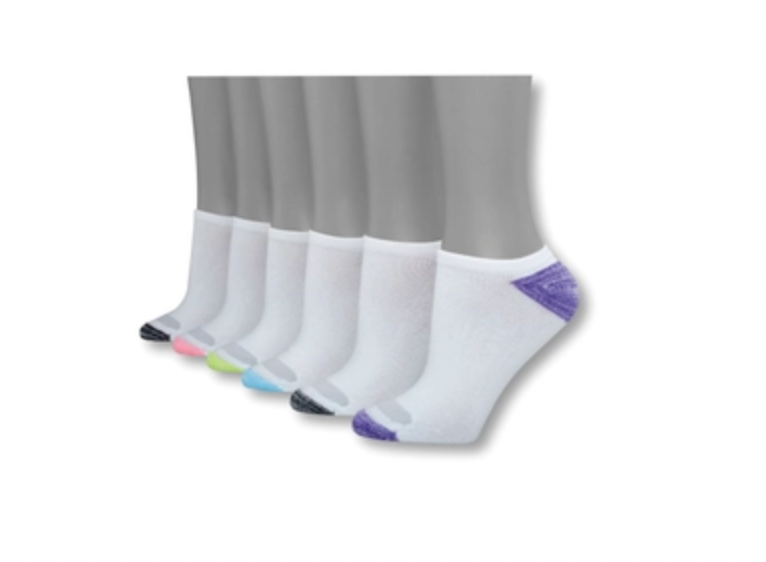 Hanes Women's Breathable Comfort Toe Seam Crew Socks, 6-Pack