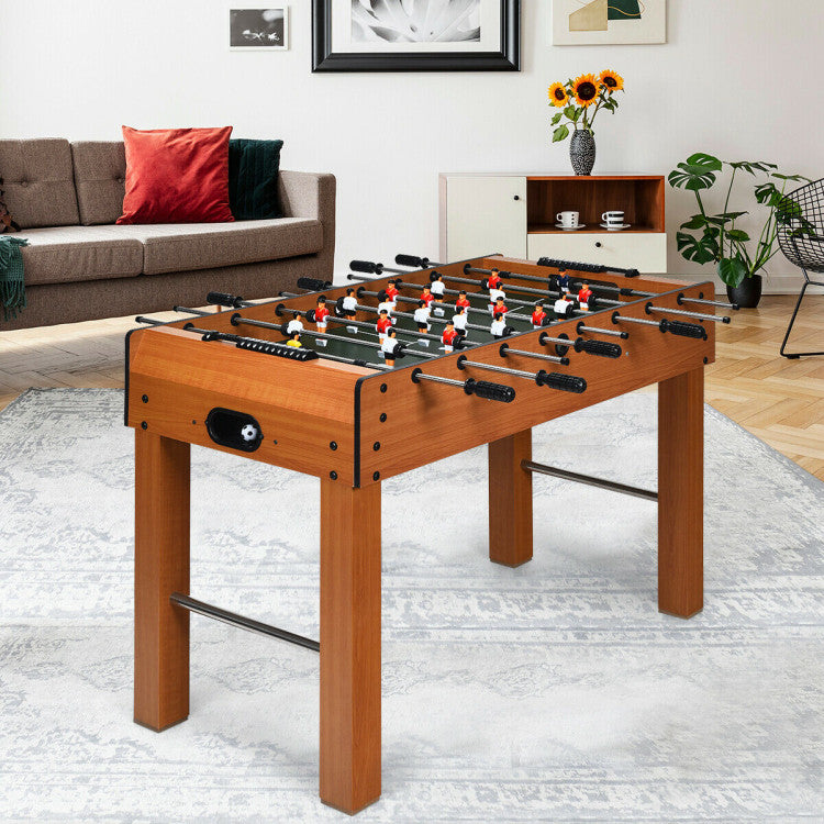 48 Inch Foosball Table Indoor Soccer Game - Brown