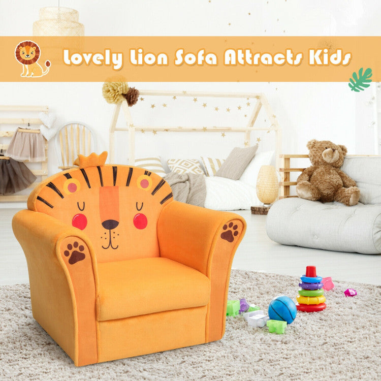Kids Upholstered Sofa with Armrest