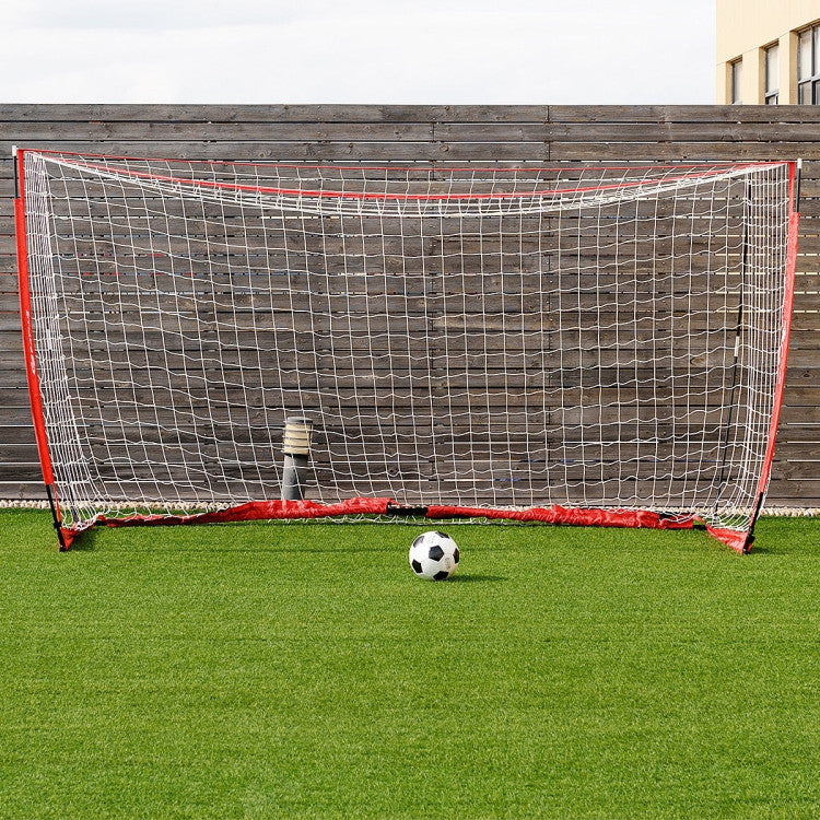 6/8/12 Feet Durable Bow Style Soccer Goal Net with Bag