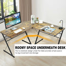 59 Inch L-Shaped Desk Corner Computer Desk with Round Corner