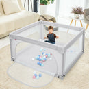 Large Safety Play Center Yard with 50 Balls for Baby Infant - White