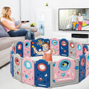 Foldable Kids Safety Play Center with Lockable Gate