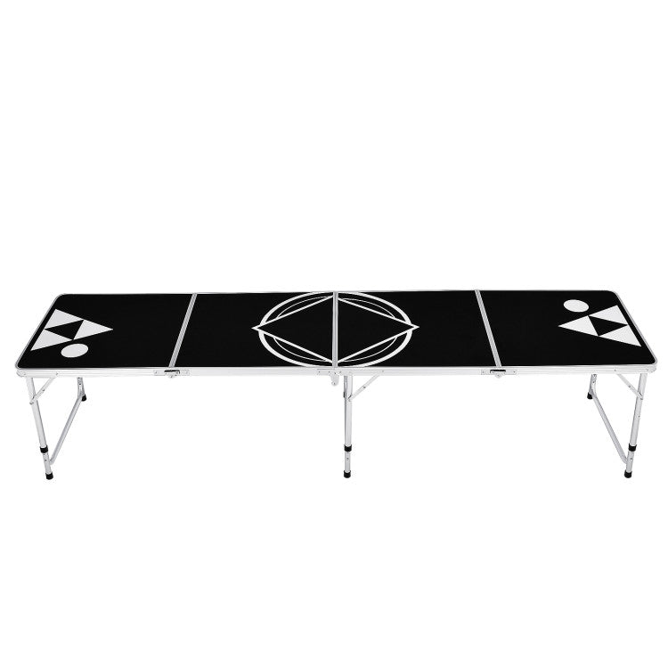 8 Feet Portable Party Drinking Game Table