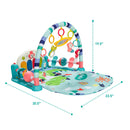 Baby Kick and Play Gym Mat Activity Center with Detachable Piano for Bedroom