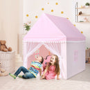 Kids Play Tent Large Playhouse Children Play Castle Fairy Tent Gift with Mat (pink)
