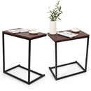 26 Inch Beside Sofa Laptop Holder End Stand Desk (Dark Brown)