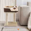 Multi-Level Cat Climbing Tree with Scratching Posts and Large Plush Perch