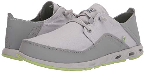 Bahama Vent Relaxed Boat Shoe, Grey Ice/Jade Lime, 12