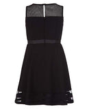 Girls' Sleeveless Party Dress, Fit and Flare Silhouette