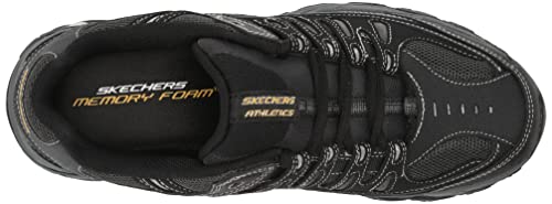 Skechers mens After Burn fashion sneakers, Black, 10 US