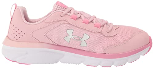 Girls' Grade School Assert 9 Sneaker, (601) Prime Pink/Flamingo/Metallic Silver, 6.5