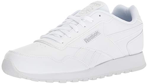 Reebok womens Classic Harman Run Sneaker, White/Steel, 8.5 US