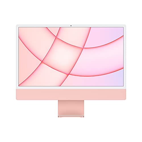 2021 Apple iMac (24-inch, Apple M1 chip with 8‑core CPU and 7‑core GPU, 8GB RAM, 256GB) - Pink