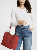 Michael Kors Jet Set Travel Large Chain Shoulder Tote (Flame)