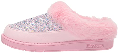 Skechers Kids Girls Sleep Slides Slipper, Pink, 4 Big Kid